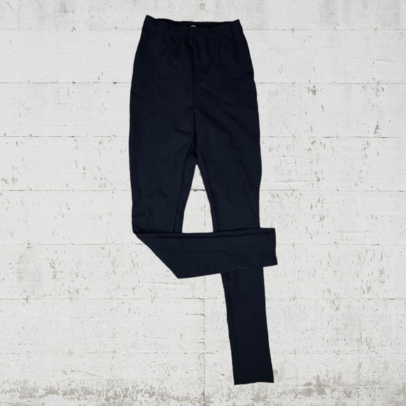 Aritzia Babaton Black Pull On Elastic Waist Skinny Trouser Dress Pant Size Small - Picture 1 of 7